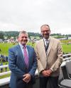 Councillor Bryan Davies, Leader of Ceredigion County Council and Councillor James Gibson-Watt, Leader of Powys County Council at the Royal Welsh Show 2023