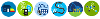 Icons from Mid Wales Energy Strategy