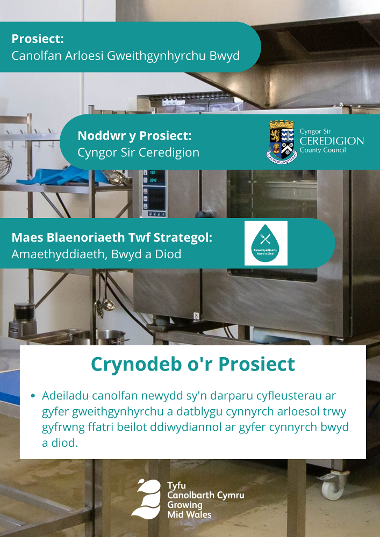 Gwybodaeth am Ganolfan Arloesi Gweithgynhyrchu Bwyd