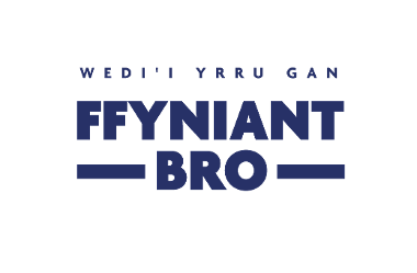 Levelling up logo Cymraeg