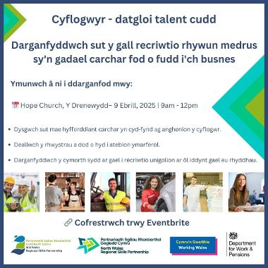 Prison Leavers event Poster Cymraeg